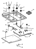 Part Location Diagram of 306075K Whirlpool TOP, MAIN (CHROME)
