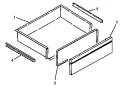 STORAGE DRAWER ASSY Diagram and Parts List for RSF3400UWG P1141222NWG Amana Range