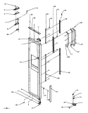 FZ DOOR HINGE AND TRIM PARTS Diagram and Parts List for SXD25AE P1162436W E Amana Refrigerator
