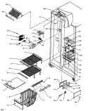 FZ SHELVING AND REF LIGHT Diagram and Parts List for SXD25AE P1162436W E Amana Refrigerator