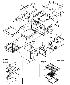 Cavity Diagram and Parts List for ARG7301W-P1143324NW  Amana Range