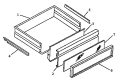 STORAGE DRAWER Diagram and Parts List for FDU2492B P1130625N B Amana Range