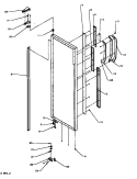 REF DOOR HINGE AND TRIM PARTS Diagram and Parts List for SS22NBL P1162706W L Amana Refrigerator