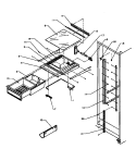REF SHELVING AND DRAWERS Diagram and Parts List for SS22NBL P1162706W L Amana Refrigerator