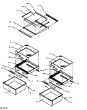 REF SHELVING AND DRAWERS Diagram and Parts List for SS22NBL P1162706W L Amana Refrigerator