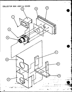 Collector Box Assembly And Cover 1 Diagram and Parts List for LOK501A P6484101C Amana Air Conditioner
