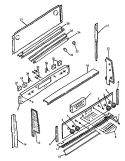 BACKGUARD PARTS Diagram and Parts List for ARH664E P1130981N E Amana Range