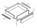 STORAGE DRAWER ASSY Diagram and Parts List for AGS780E P1168601E Amana Range