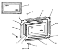 Part Location Diagram of Y0078035 Whirlpool CATCH, UPPER OVEN DOO