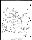 OVEN CAVITY ASSY Diagram and Parts List for RC-14 P7210007M Amana Microwave