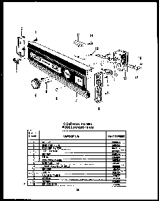 Section 19 Diagram and Parts List for DCR225-1V-OS  Caloric Dishwasher