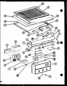 Section 8 Diagram and Parts List for TX18N-P1106212W  Amana Refrigerator