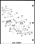 BEZEL ASSY Diagram and Parts List for RC-14 P7210007M Amana Microwave