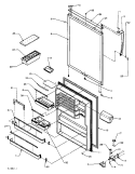 REF DOOR ASSY Diagram and Parts List for TA18R3L P1158307W L Amana Refrigerator