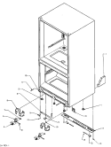ROLLERS / DRAIN TUBE Diagram and Parts List for BX20RE P1161506W E Amana Refrigerator