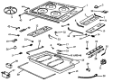 Part Location Diagram of 0073129 Whirlpool HINGE - FIXED MAIN TOP **NLA*