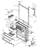 REF DOOR ASSY Diagram and Parts List for TG18R3L P1181711W L Amana Refrigerator