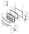 FZ DOOR Diagram and Parts List for TG18R2 P1181701W L Amana Refrigerator