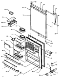REF DOOR Diagram and Parts List for TG18R2 P1181701W L Amana Refrigerator