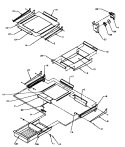 CABINET SHELVING Diagram and Parts List for TG18R2 P1181701W L Amana Refrigerator