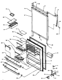 REF DOOR Diagram and Parts List for TC18A3L P1181812W L Amana Refrigerator
