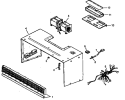 OUTERCASE ASSY Diagram and Parts List for MWT4451WW P1184207M Amana Microwave