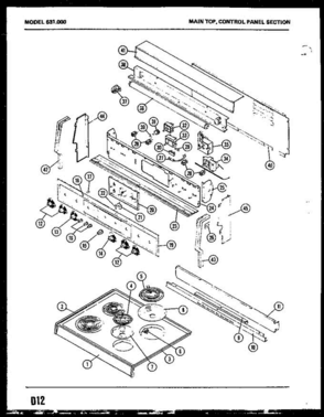 Part Location Diagram of M75D32 Whirlpool NOT AVAILABLE