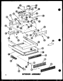 INTERIOR ASSY Diagram and Parts List for RC-14S P7264901M Amana Microwave