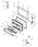 FZ DOOR ASSY Diagram and Parts List for TX25R4L P1175402W L Amana Refrigerator
