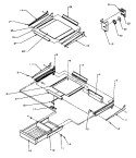 CABINET SHELVING Diagram and Parts List for TX25R4L P1175402W L Amana Refrigerator