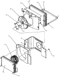 EVAP, CONDENSER & AIR FLOW PARTS Diagram and Parts List for C72B P1184005R Amana Air Conditioner