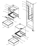 REF SHELVING AND DRAWERS Diagram and Parts List for SQD22NL P1181301W L Amana Refrigerator