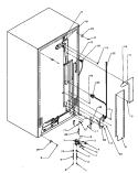 CABINET BACK Diagram and Parts List for SQD22NL P1181301W L Amana Refrigerator