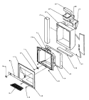 ICE AND WATER CAVITY Diagram and Parts List for SQD22NL P1181301W L Amana Refrigerator