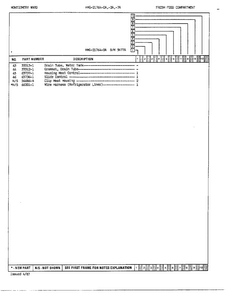 Fresh Food Compartment Page 3 Diagram and Parts List for 21774A  Admiral Refrigerator
