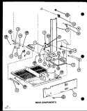 REAR COMPONENTS Diagram and Parts List for BC20K P7812507W Amana Refrigerator
