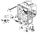 TUB PARTS Diagram and Parts List for DDW950B P1173810W Amana Dishwasher