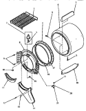 FR BLKHD, AIR DUCT, FELT SEAL & CYLINDER Diagram and Parts List for AEE933  Speed Queen Dryer