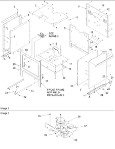 Cabinet Diagram and Parts List for ARGS7650E-P1130766NE  Amana Range
