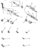 POWER CORD AND TERMINALS Diagram and Parts List for AEE933  Speed Queen Dryer