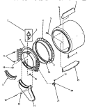 FR BLKHD, AIR DUCT, FELT SEAL & CYLINDER Diagram and Parts List for AGM639  Amana Dryer