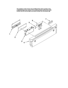 Control Panel Parts Diagram and Parts List for MDB6759AWS1  Maytag Dishwasher