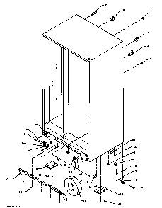 Drain And Rollers Diagram and Parts List for SXD25AL-P1162436WL  Amana Refrigerator