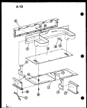 Page 2 Diagram and Parts List for RC14T P7382408M Amana Microwave