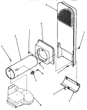 HEATER BOX Diagram and Parts List for AG5419  Amana Dryer