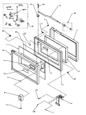 DOOR ASSY Diagram and Parts List for MC2000MPP P1154603M Amana Microwave