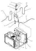 COMPRESSOR & TUBING Diagram and Parts List for 18QZ33TA P1178006R Amana Air Conditioner