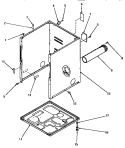 CABINET, EXHAUST DUCT AND BASE Diagram and Parts List for AG4419  Speed Queen Dryer
