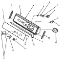 GRAPHICS PANEL, CTRL HOOD AND CTRLS Diagram and Parts List for AE4413  Speed Queen Dryer