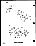 CONTROL ASSY Diagram and Parts List for RC10B-PB P7508504M Amana Microwave